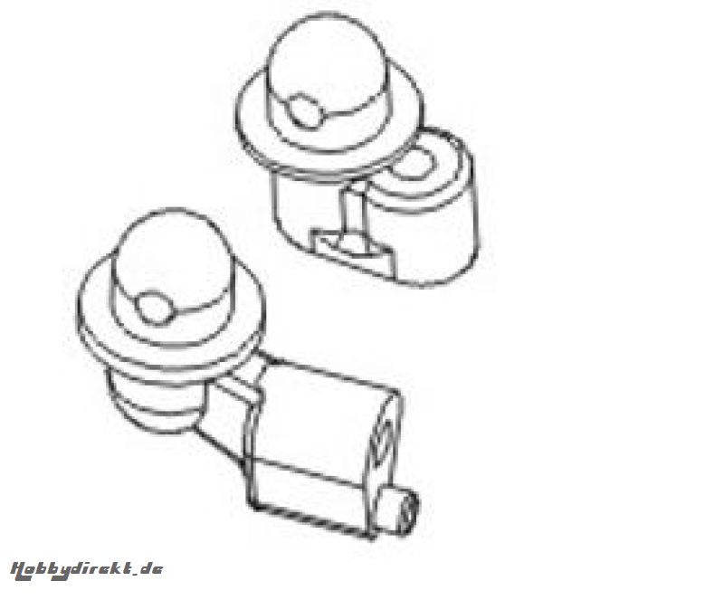 Karosseriehalterung Aluminium Buggy (Set) Krick 646137