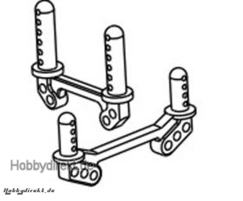 Karosseriehalterung Aluminium Truck/Truggy (Set) Krick 646138