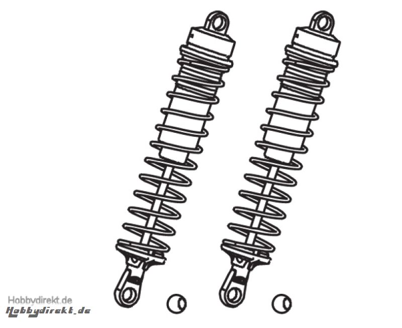 Hintere Stoßdämpfer kpl. (2) Krick 648002