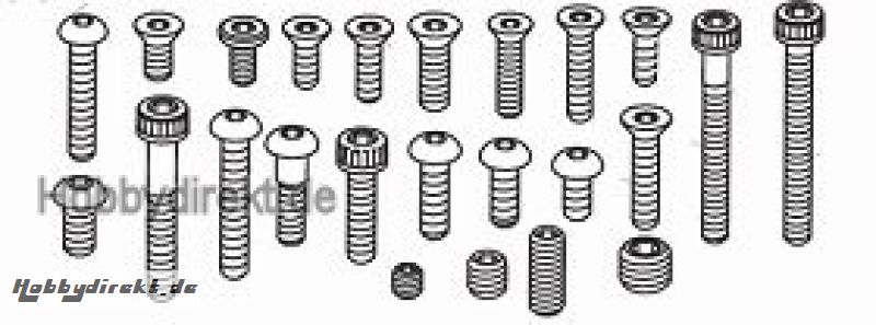 Schraubensatz für Nitro Buggy kpl (243 Teile) Krick 648106