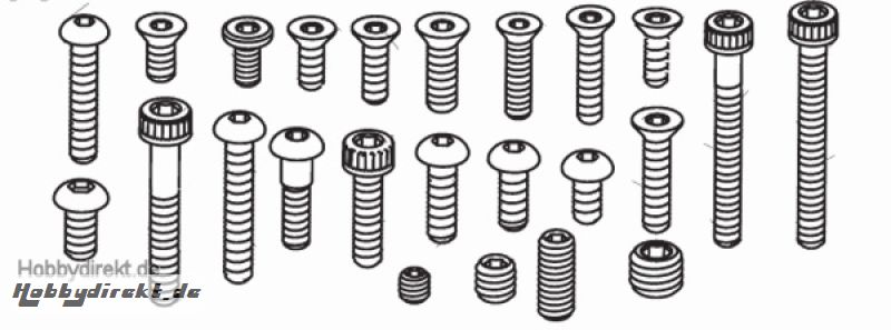 Schraubensatz kpl. Buggy PRO EP Krick 648108