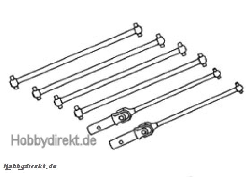 Antriebswellen (Satz) Krick 648122