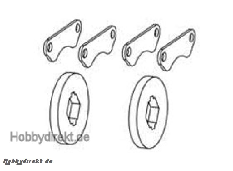 Bremsscheiben mit Bremsplatten (Satz) Krick 648131