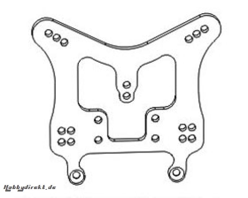 Stoßdämpferhalteplatte hinten Krick 648144