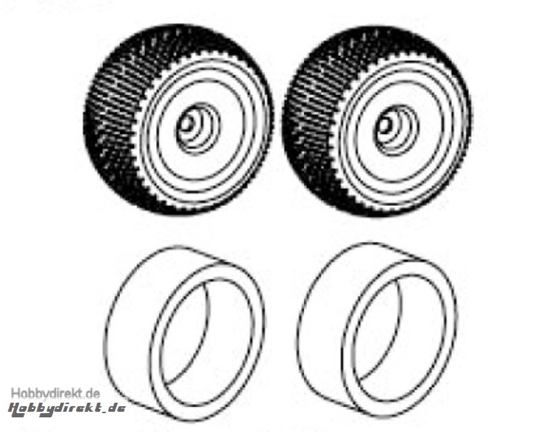 Reifen mit Einlagen Truggy 1:8 (Paar) Krick 648175