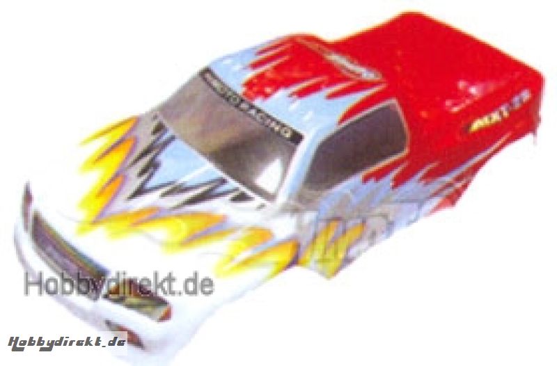 Karosserie MXT weiß/rot 1:8 MegaP Krick 650596