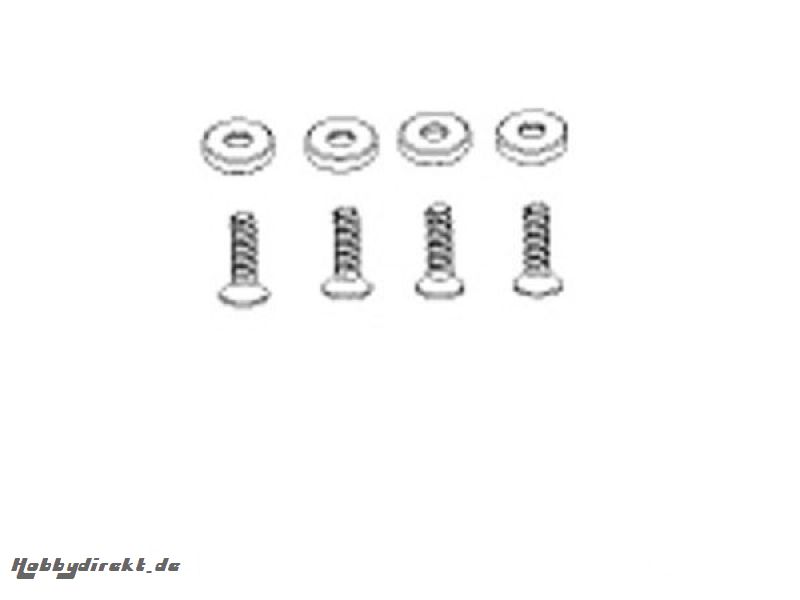 Motorbefestigungsschrauben mit Scheibe 4 Stück Krick 652911