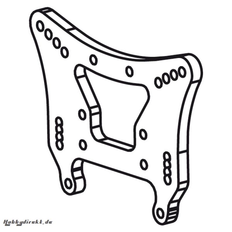 Stoßdämpferhalteplatte vorne MT Raider Krick 655144