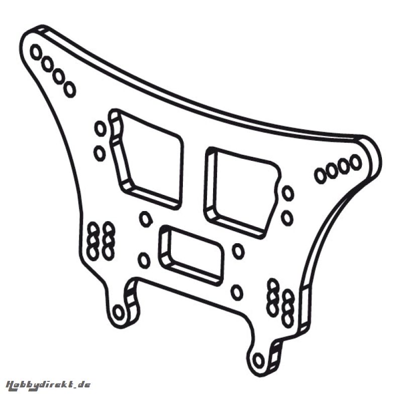 Stoßdämpferhalteplatte hinten MT Raider Krick 655145