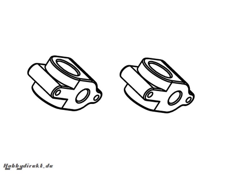 Aluminium Träger Radachse vorne (2) MX400 Krick 655934