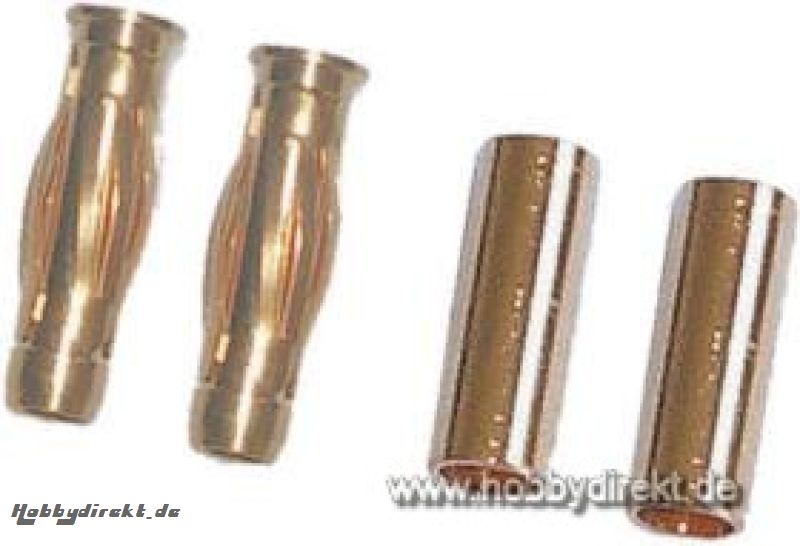 4mm Goldk.Stecker (2) + Buchse (10) Krick 67514