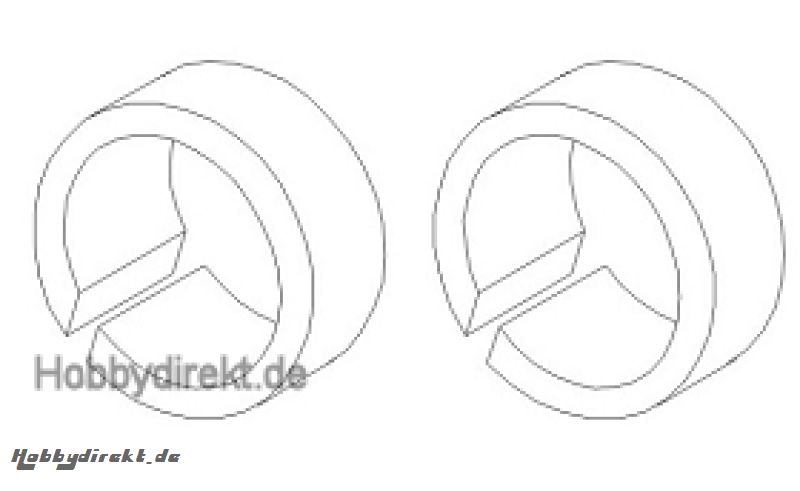 Reifeneinlage front 1:16 (2) Krick 850733