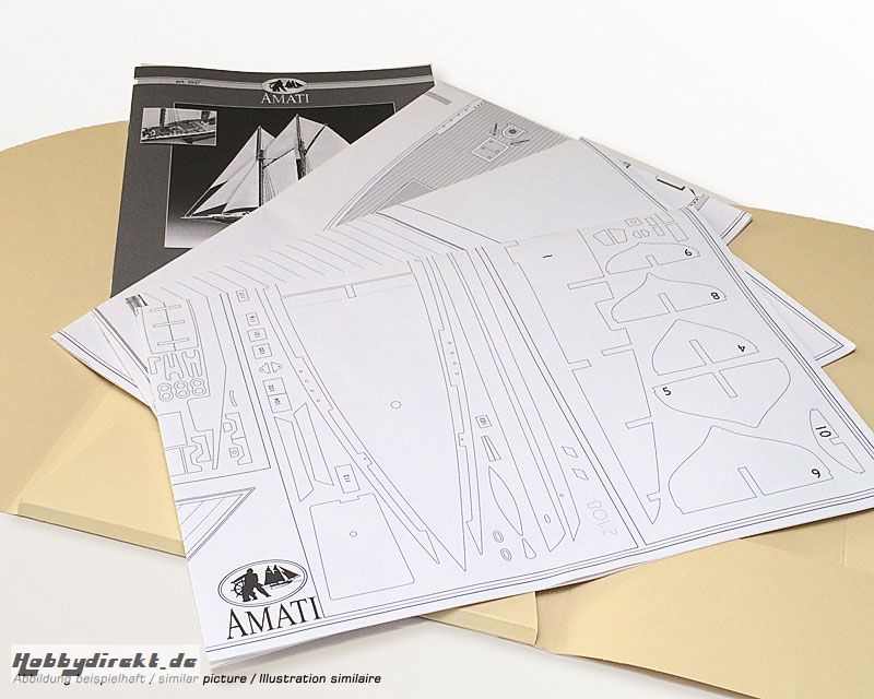 Bauplan H.M. Granado 1:64 Krick 91102