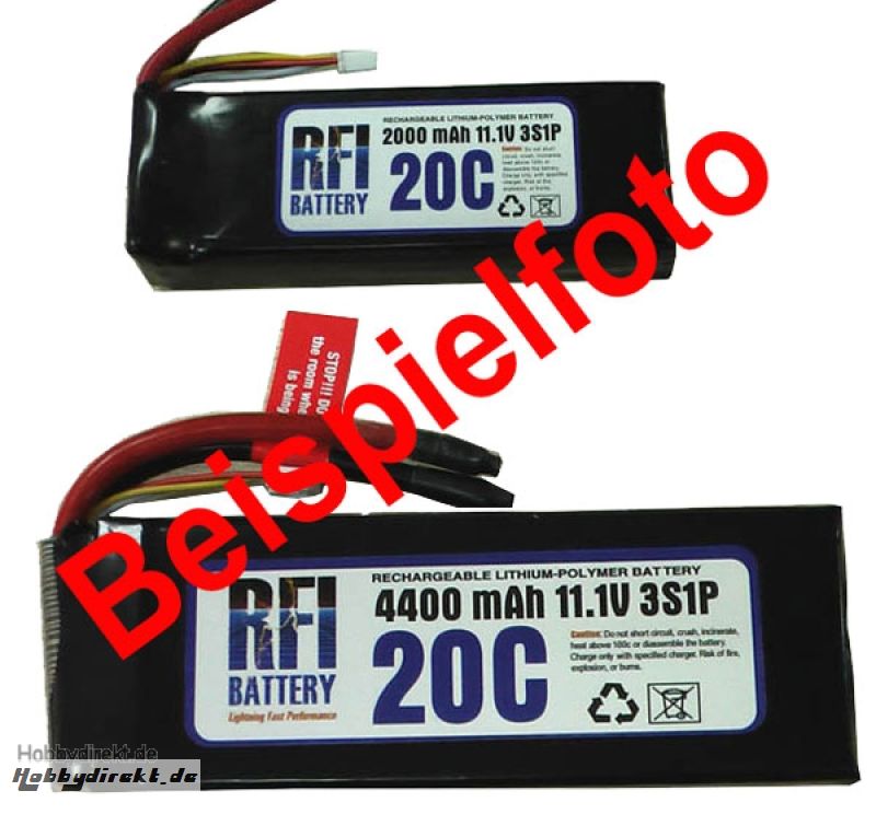 RFI LiPo 2S15C 7,4V/950 mAh B Krick 950250