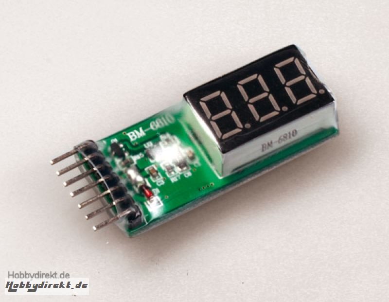 RFI Voltage Display 2-6 LiPo/Li-Ion Krick 956810