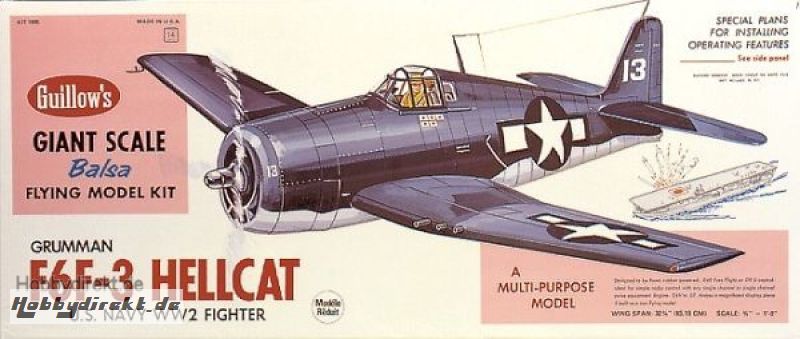 Hellcat 1:16 Scale Balsabausatz Krick gu1005