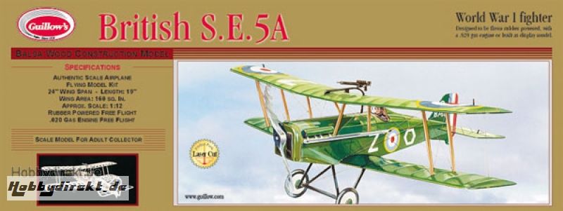 British SE5A Balsabausatz Krick gu202