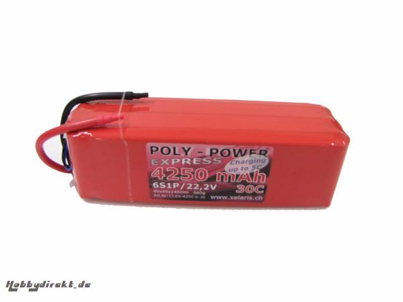 PP-Lipo 6S1P 4250mAh 22.2V (3 Krick hp13EX-4256