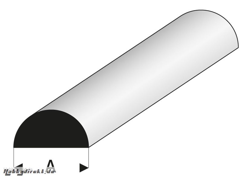 ASA Halbrundstab 2,5x1000 mm Krick rb401-55