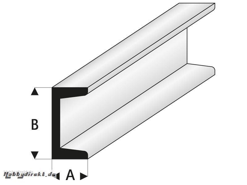 ASA U-Profil 1,25x2,5x330 mm (5) Krick rb412-53-3