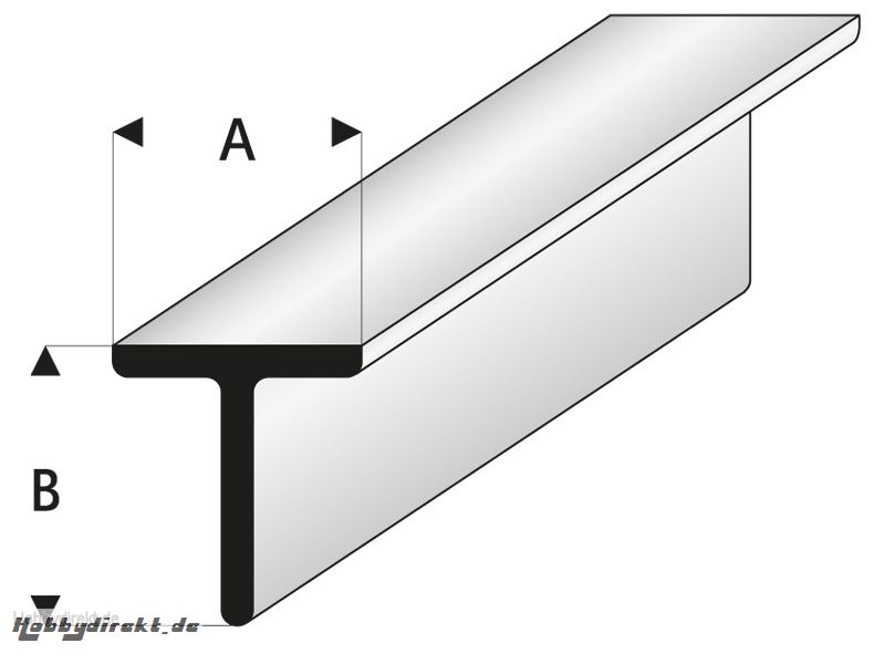 ASA T-Profil 1,5x1,5x1000 mm Krick rb413-51