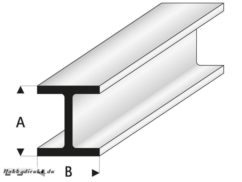 ASA H-Profil 1,5x1,5x330 mm (5) Krick rb415-51-3