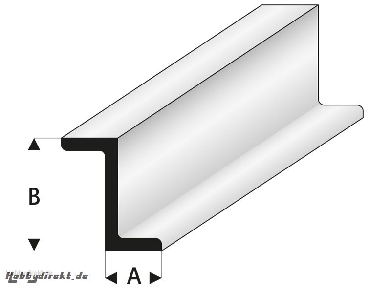 ASA Z-Profil 2,5x5x330 mm (5) Krick rb418-52-3