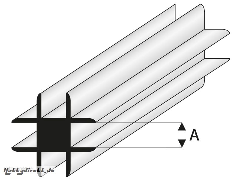 ASA Kreuz Verbindungs Profil 1x330 mm (5) Krick rb448-51-3