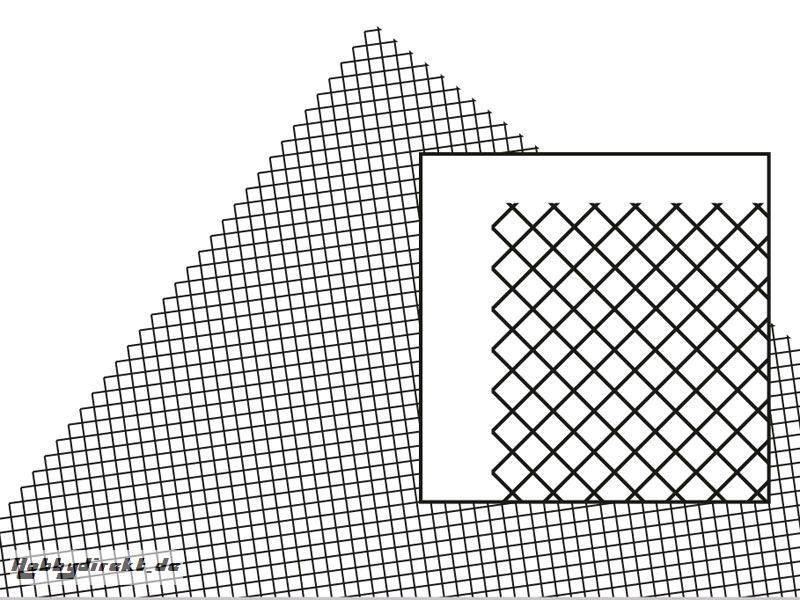 Kunststoffgitter PVC Rauten Struktur 0,32x185x290 mm (2) Krick rb611-02