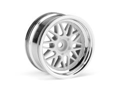 HRE C90 Felge 26mm Chrom/Weiss (6mm Offset/2St) HPI 106773