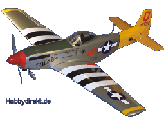 P-51 60 ARF w/Retracts HAN2375 JSB Hangar9 E-Flite Scorpio