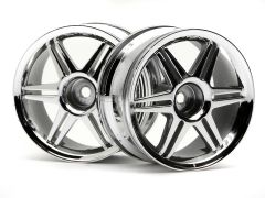 12-Speichen Corsa Felge 26mm Chrom (3mm Offset) HPI 3802