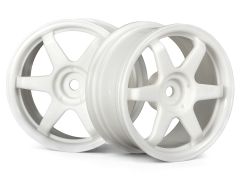 TE37 Felge 26mm Weiss (0mm Offset) HPI 3835