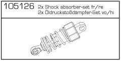 Öldruckstoßdämpfer 2x CV-10 Carson 105126