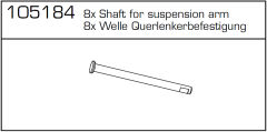 Welle Querlenkerbefest.CV10 Carson 105184