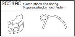CY-2 Kupplungsbacken/Federn Carson 500205490