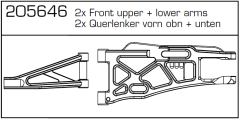 CY-2 Querlenker vo ob/unt 2 St. Carson 500205646