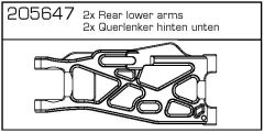 Querlenker hi/unt (2) Carson 205647