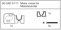 1:8 CY Motorhalter-Set Specter BL Carson 405111 500405111