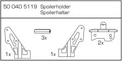 1:8 CY Spoilerhalter Specter BL Carson 405119 500405119