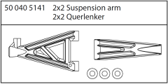 CE-10 Querlenker verstärkt oben/unten Carson 500405141