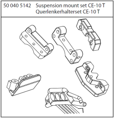 Querlenkerhalter-Set verstärkt CV/CE-10 Carson 405142 500405142