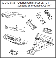 CE-10T Querlenkerhalterset Desert King Carson 405158 500405158