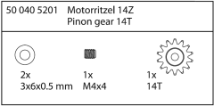 Motorritzel 14Z Specter 6S CY-II Carson 405201 500405201