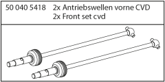 X10ET Rock Warrior Antriebswellen vo.CVD Carson 405418 500405418