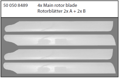 Rotorblätter Agusta 4 St. Carson 508489 500508489