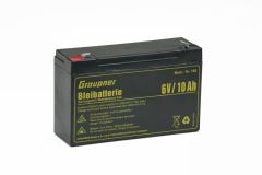 Lead batteries 6 V,10,0 AH Graupner 768