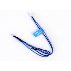 LED blau 3mm, 2 Stück mit Anschlusskabel Graupner 98028.8