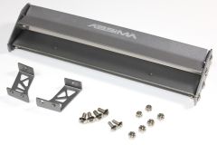 Aluminium Heckspoiler 1:10 165mm doppelt Gunmetal Absima 2320009