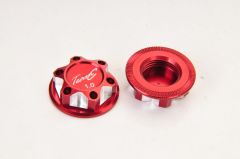 Radmuttern 17mm / 1.0 Schnellverschluß rot (4 St.) Absima TC159R